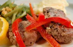 Yum Pork with Red Bell Peppers Recipe
