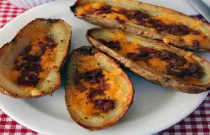 Crispy Potato Skins with Linguiça Recipe