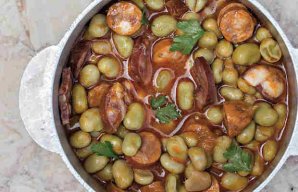 Portuguese Green Fava Beans Stew Recipe