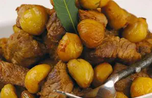 Very Flavorful Pork with Chestnuts Recipe