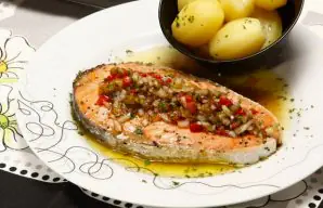 Grilled Salmon with Vinaigrette Recipe