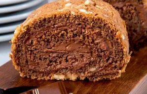 Yummy Coffee and Walnut Roll Recipe