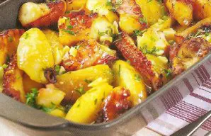 Roasted Octopus with Potatoes Recipe