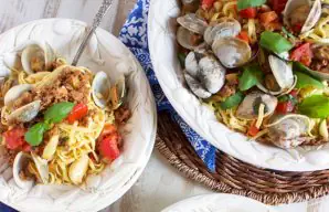 Pasta with Clams and Chouriço Recipe