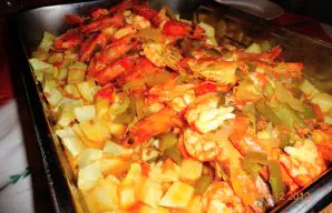 Fried Cod and Shrimp with Potatoes Recipe