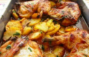 Yummy Roast Chicken and Potatoes Recipe