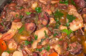 Yum Octopus and Bean Stew Recipe