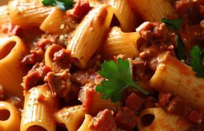 Tasty Portuguese-Style Chouriço Rigatoni Recipe