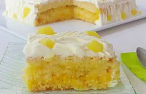 Creamy Pineapple Cake (Bolo de Ananás) Recipe