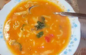 Aromatic Fish Soup with Macaroni Recipe
