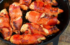 Crispy Bacon Wrapped Chicken Tenders Recipe