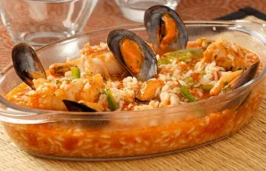 Monk-Fish Rice with Mussels Recipe | A Seafood Classic