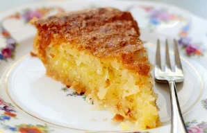 Portuguese Coconut Tart Recipe | Chewy Crustless Dessert