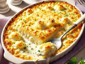 Creamy Portuguese Baked Cod and Shrimp | Easy Recipe