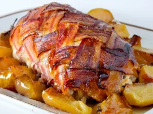 Juicy Bacon Wrapped Pork Loin Roast Recipe
