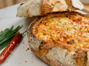 Stuffed Portuguese Linguiça Bread | Easy Cheesy Recipe