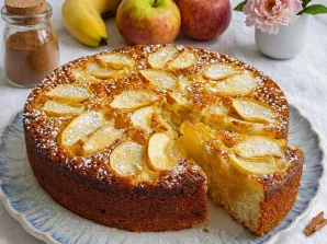 Healthy Apple Oat Cake | Easy Blender Dessert Recipe