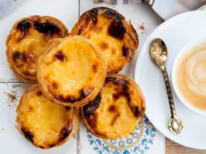 Flaky & Creamy Portuguese Pastéis de Nata (Custard Tarts)