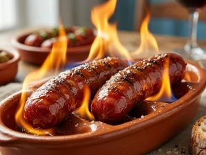 Easy Flame-Grilled Chouriço (Chouriço á Bombeiro) Recipe
