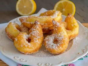 Portuguese Lemon Donuts Recipe | Easy Mascarpone Doughnuts
