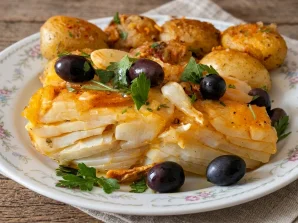 Portuguese Fried Cod with Olives Recipe | A Classic Meal