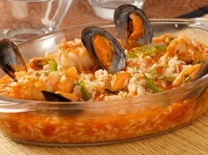 Portuguese Monk-Fish Rice with Mussels Recipe | A Seafood Classic