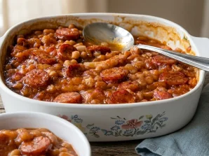 Baked Beans with Portuguese Chouriço Recipe | Easy Food
