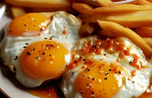 Crispy Fried Eggs with Garlic Sauce: Easy & Delicious