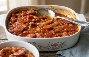 Baked Beans with Chouriço Recipe: Easy Portuguese Food