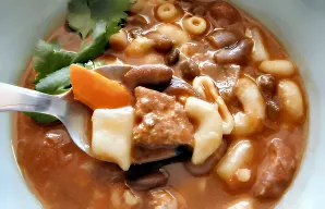 Hearty Portuguese Bean Stew Recipe with Chouriço & Ham