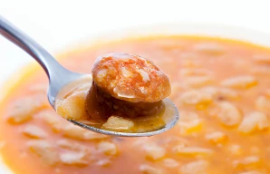 Hearty Navy Bean Soup Recipe with Chouriço & Vegetables
