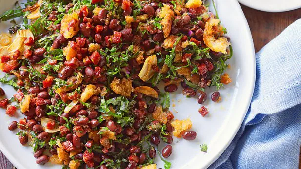 Yum Black Bean and Kale Salad Recipe