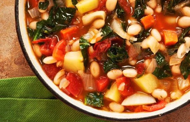 Portuguese Collard Greens & White Bean Soup Recipe