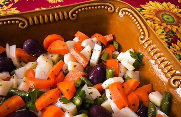 Delicious Cooked Vegetable Salad Recipe
