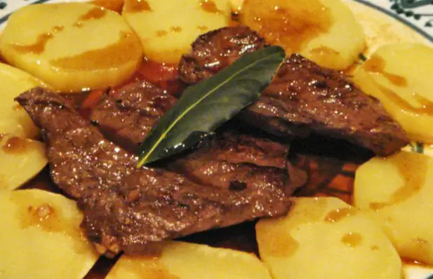 Simple Sliced Liver with Potatoes Recipe