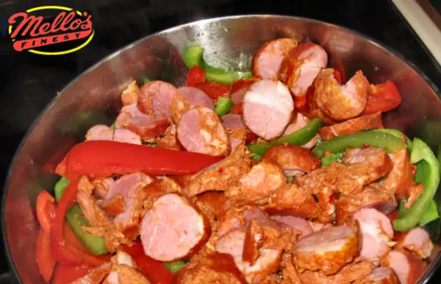 Crockpot Chouriço and Peppers Recipe