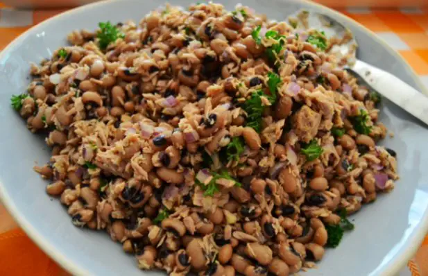 Black Eyed Beans Tuna Salad Recipe
