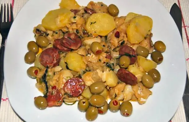 Cod with Chouriço Sausage Combo Recipe