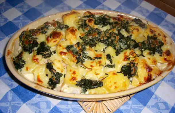  Roiasted Cod with Spinach Recipe