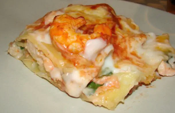 Spectacular Salmon and Shrimp Lasagna Recipe