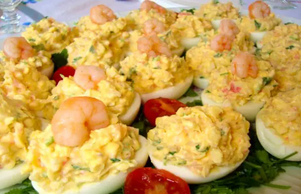Tasty Stuffed Eggs with Shrimp Recipe