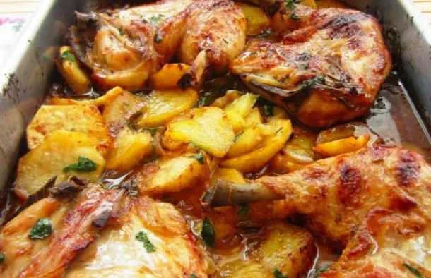 Yummy Roast Chicken and Potatoes Recipe
