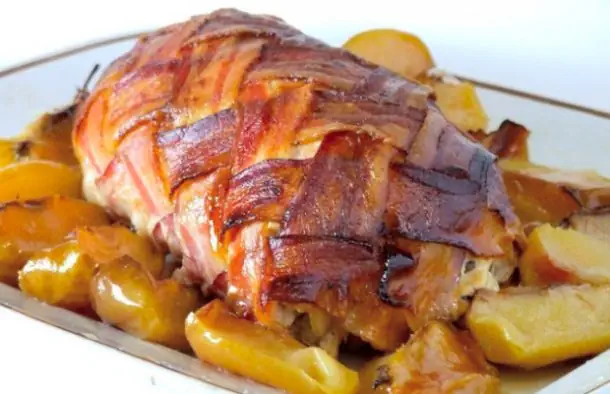 Roasted Pork Loin with Bacon Recipe