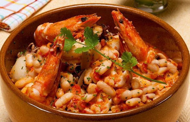 Portuguese Seafood Beans Recipe