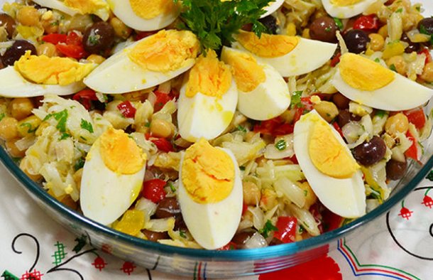 Portuguese Cod & Chick Pea Salad Recipe
