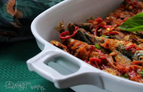 Fried  Horse Mackerel with Sauce Recipe