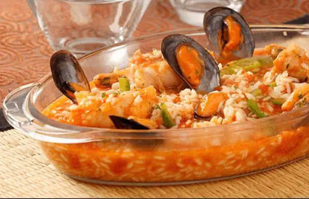 Monk-Fish Rice with Mussels Recipe