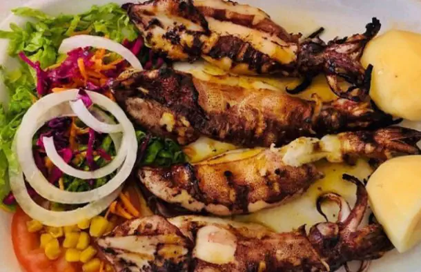 Grilled Squid with Butter Sauce Recipe