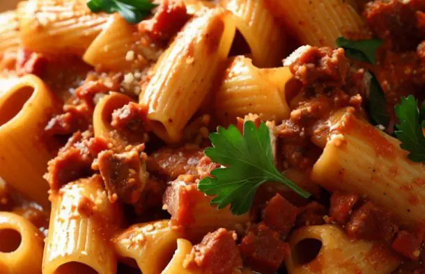 Tasty Portuguese-Style Chouriço Rigatoni Recipe