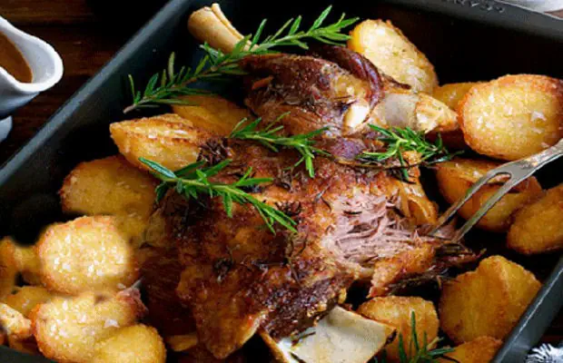 Roasted Lamb with Potatoes Recipe